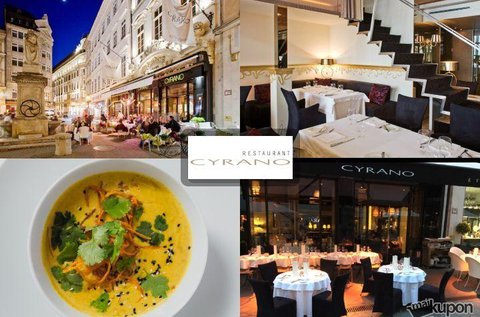 3 fogásos menü a Váci utcai Cyrano Étteremben