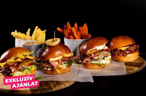 Mennyei burgerek és grillek 2 fő részére