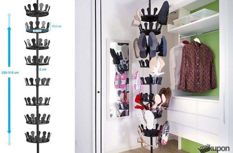 Teleszkópos cipőrendező állvány