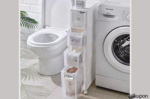 4 fiókos, gurulós műanyag szekrény