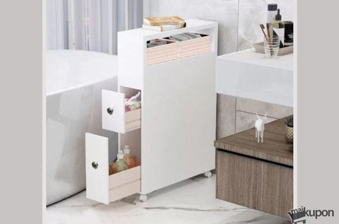 Modern, gurulós 2 fiókos kihúzható szekrény