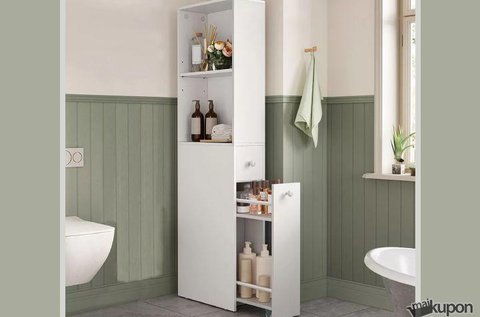 Fürdőszobai tárolószekrény szűk helyekre