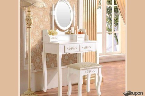 Rome tükrös fésülködőasztal szett