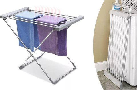 Összecsukható elektromos ruhaszárító