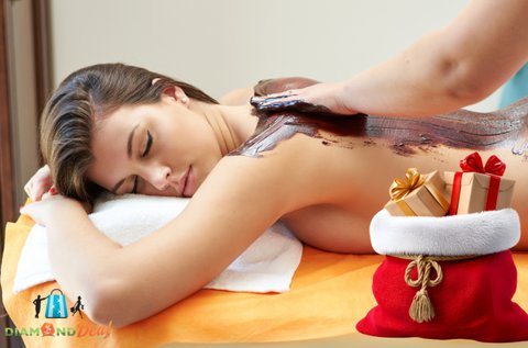 Édes csokoládékrémes relaxációs masszázs