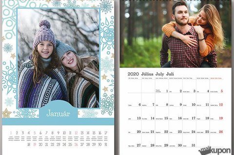 Egyedi fotókkal készült 14 lapos falinaptár