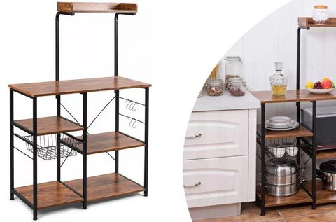Modern, többfunkciós konyhai tárolóállvány