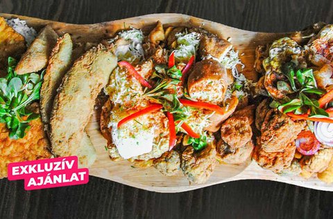 4 személyes bőségtál desszerttel