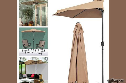 Balkon napernyő teraszokra, erkélyekre, bézs színben