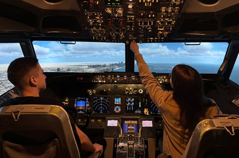 Boeing 737 repülőgép szimulátor vezetés