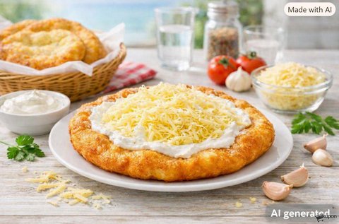 Sajtos-tejfölös lángos + 1 óra bowling a Rómain