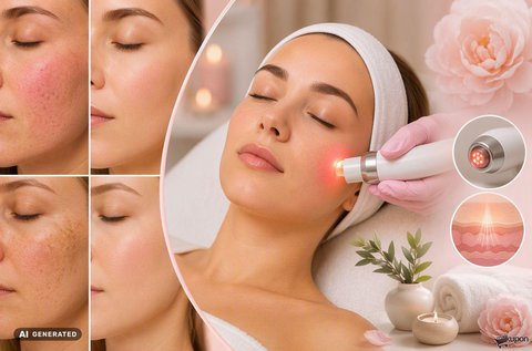 Rosacea és pigmentfolt elleni Soft Lézer fényterápia