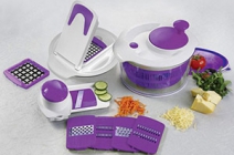 Készíts egészséges ételeket Enrico konyhai aprító, szeletelő és saláta centrifugával!