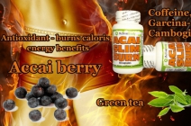 Viszlát pluszkilók! 60 db Acai Slim Burn étrend-kiegészítő tabletta természetes összetevőkből,  zöld tea kivonattal, anyagcsere serkentő és éhségérzet csökkentő hatással