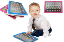 Tanuljatok játszva angolul! Gyerek tablet beépített dallamokkal, 4 kvíz móddal, angol számokkal, abc-vel és alapszavakkal, kék és rózsaszín színben