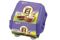 2 doboz, 4-4 db Milka Löffel Ei csokitojás tej- vagy csokoládékrém töltelékkel