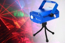 LaserStage lézer show készülék kék és zöld fényekkel