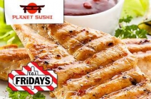 T.G.I. Friday’s, Planet Sushi, Tacos Locos 30-50% kedvezménnyel! 3 hónapig érvényes Gastro-card Ezüst kártya kedvezményes ételfogyasztásra, 2 személy részére