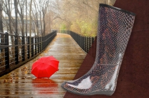 Red Rock divatos, kígyómintás női gumicsizma több méretben az esős, latyakos hónapokra