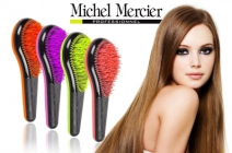 Vége a hajtépésnek! Fájdalom- és hajhullásmentes fésülködést biztosító Michel Mercier forradalmi hajkefe 4 színben (pink, zöld, lila, narancs)