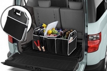 Autós csomagtartóba való összecsukható tároló rekesz fekete színben (58x30x35 cm)