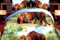 Dobd fel a hálószobád hangulatát! 3 részes ágyneműhuzat garnitúra 3D hatású delfin, leopárd, hattyú vagy oroszlán mintával