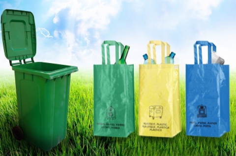 3 db szelektív hulladékgyűjtő táska