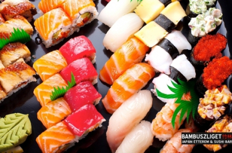 7 fogásos deluxe menüsor sushi-val 2 fő részére