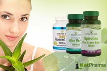 90 db-os Spirulina Alga, Aloe Vera és lenmagolaj méregtelenítő, fogyasztó kapszulák 11.870 Ft helyett 7.480 Ft-ért a Netpharma-​tól