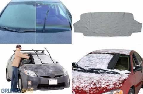 Lefagyás elleni szélvédő takaró autóra