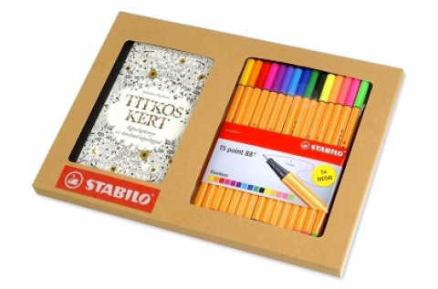 Titkos Kert színező szett 20 db kivehető képeslappal