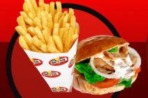 Miskolc: Falatozzatok a BelFrit-ben! Gyros burger röszti golyókkal és mozzarella salátával + kis krumpli 2 személy részére