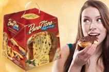 500 g-os karácsonyi Vecchio Forno Panettone olasz gyümölcskenyér kartondobozban