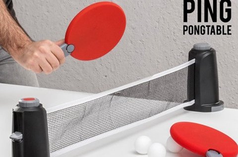 Mobil ping-pong játék szett tartós műanyagból