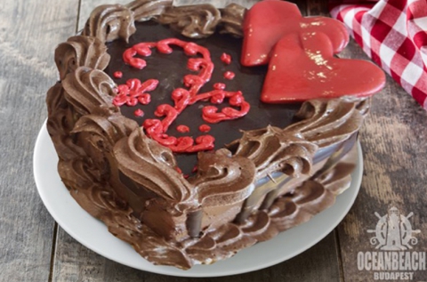 Valentin-napi csoda-csokoládés torta