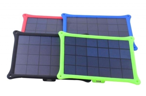 5 W-os színes szilikonos, vízálló napelem panel