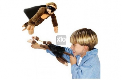 Kilőhető visító majom csúzli