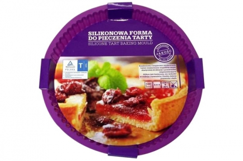 Szilikon gyümölcstorta forma lila színben