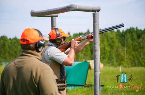 55 lövéses agyaggalamb vagy koronglövészet