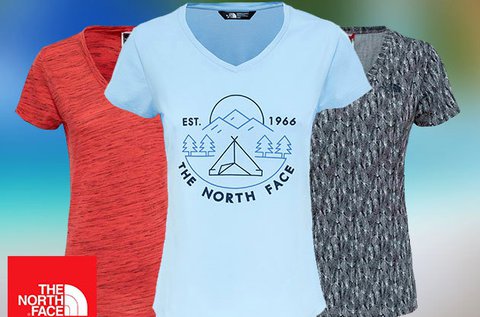 The North Face V-nyakú női pólók normál szabással