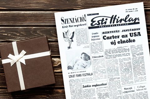 Születésnapi újság személyre szabott cikkel