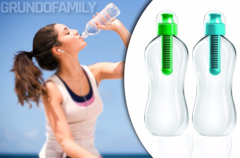 Újrahasznosított aktív szénszűrős kulacs