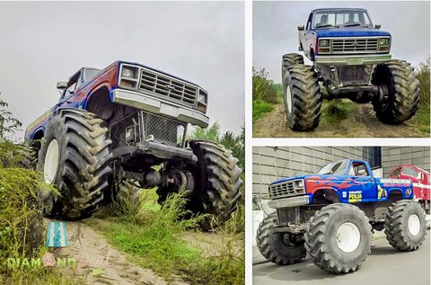 3 kör élményvezetés egy Monster Truck BigFoot-tal