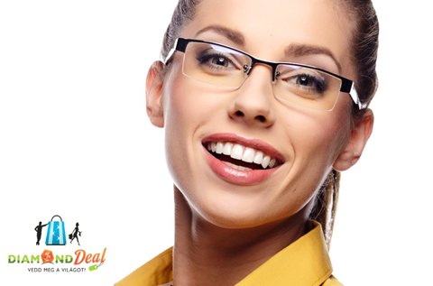 Komplett szemüveg kerettel, látásvizsgálattal