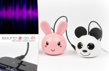 Mini hangszóró telefonhoz és mp3 lejátszóhoz válaszható formában (panda, nyuszi, egér, ördög)