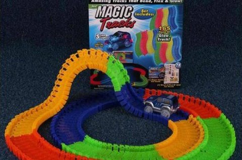 Magic Tracks mágikus autópálya LED-es kisautóval