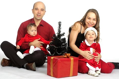 Kalandos karácsonyi fotózás a családdal