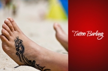 Lábfej vagy boka tetoválás készítése 7x13 cm-es méretben