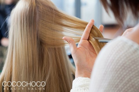 Mac split and hair trimmel hajvágás