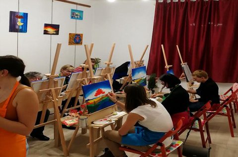 3 órás élményfestészet workshop 2 fő részére